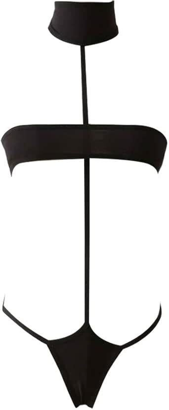 Amazon Yomorio Womens Sexy Anime Cosplay Bikini Plus Size Bandage Halter Bra Lingerie With