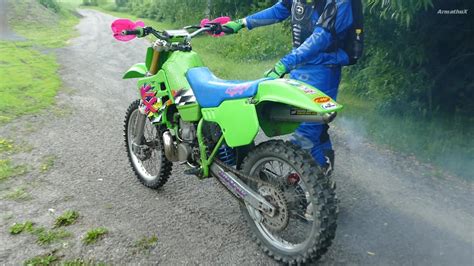 Kawasaki Kx500 2 Stroke Summer Coldstart And Riding Youtube