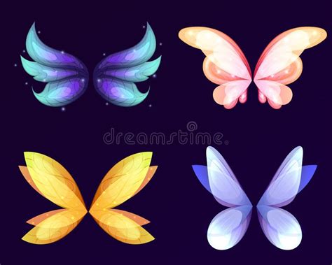 Different Wings Of Fairy Stock Vector Illustration Of Fantasy 276413923