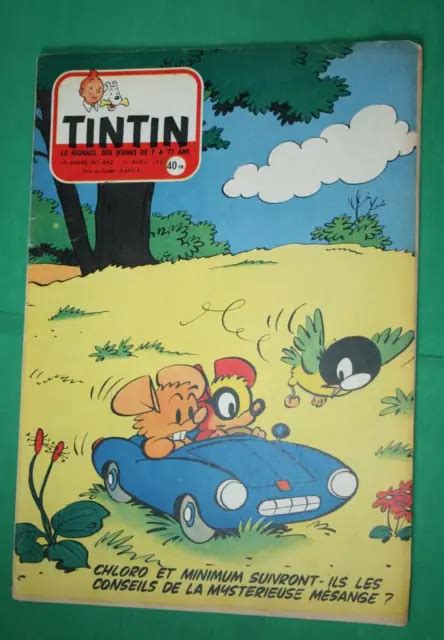 Le Journal De Tintin N Du Avril Couverture Macherot Tbe