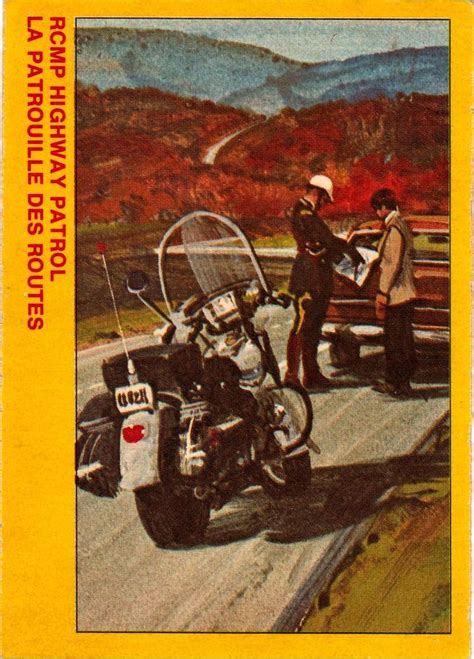 1973 O Pee Chee RCMP Highway Patrol Trading Card