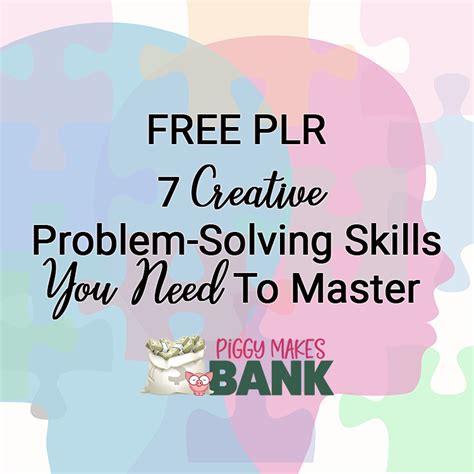 FREE PLR 7 Creative Problem Solving Skills You Need To Master Piggy