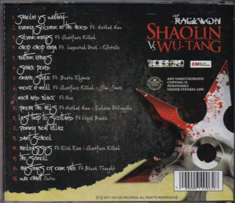 Shaolin Vs. Wu-Tang by Raekwon (CD 2011 Ice H2o Records) in New York ...