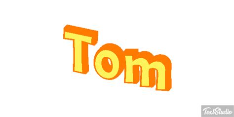 Tom Name Animated  Logo Designs