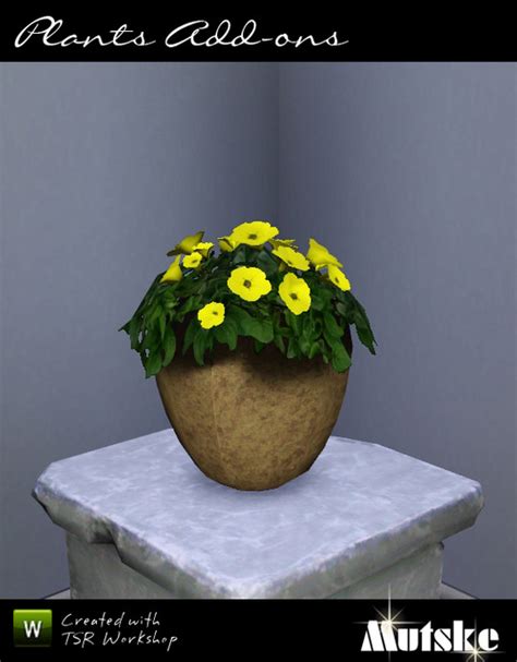 The Sims Resource Petunias Pot