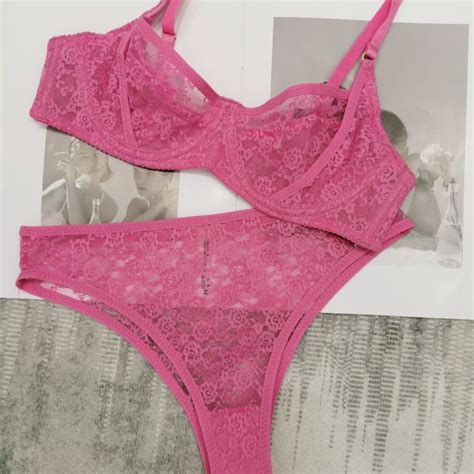 Generic French Sexy Underwear Summer Thin Transparent Lace Sexy Lingerie Big Chest Small Anti