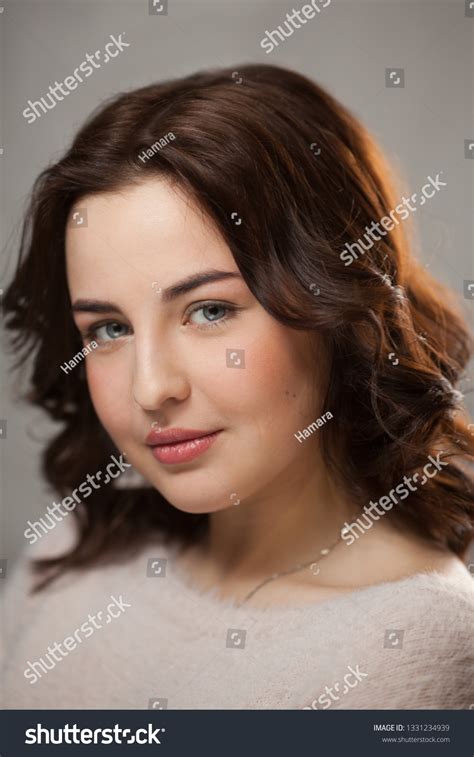 Brunette Girl Day Nude Female Face Stock Photo 1331234939 Shutterstock