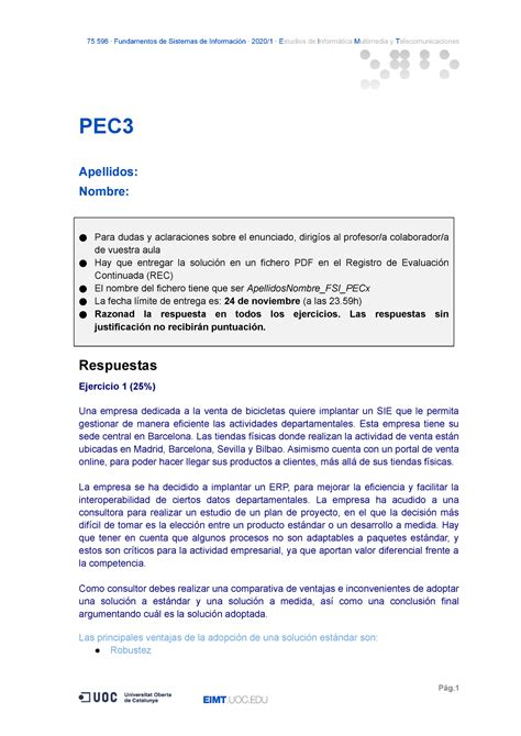 Fsi Pec Propuesta Solucion Pec Apellidos Nombre Para