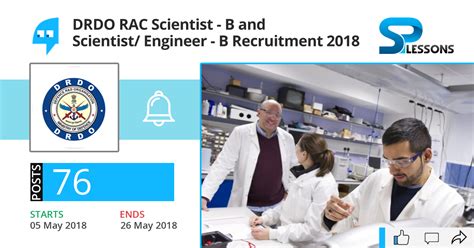 Drdo Rac Scientist B And Scientist Engineer B Recruitment