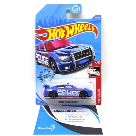 Jual Premium Hotwheels Hot Wheels Dodge Charger Drift Hw Rescue Police Biru Murah Di Seller