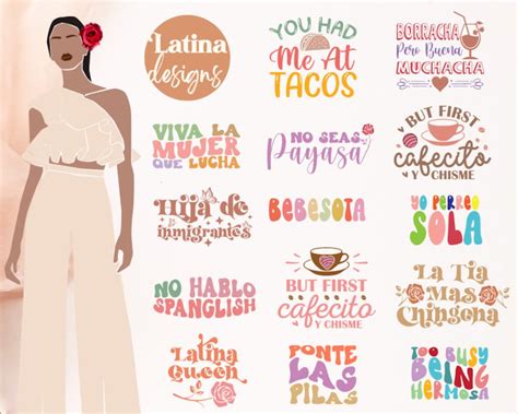 Latina SVG PNG Design Bundle Chingona Svg But First Cafecito Y Chisme SVG Mexican Funny