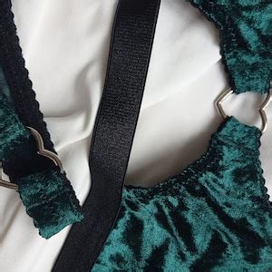 Emerald Green Bra And Panty Set Lush Green Lingerie For A Tempting Evening Etsy