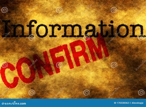 information confirm stock illustration illustration  text