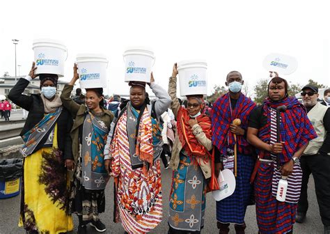 Maasai march in Istanbul to raise awareness of Africa's water woes