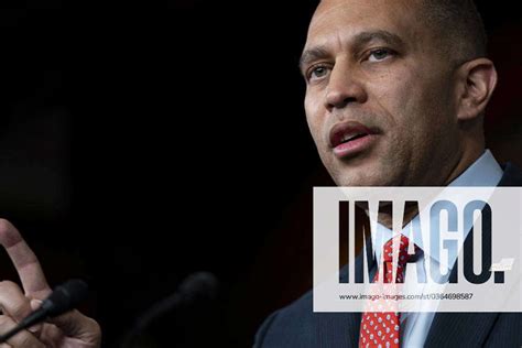 House Minority Leader Hakeem Jeffries D NY Speaks During His Weekly