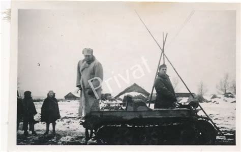 Foto Wk Ii Wehrmacht Soldaten Winter Russland Seltenes Ketten