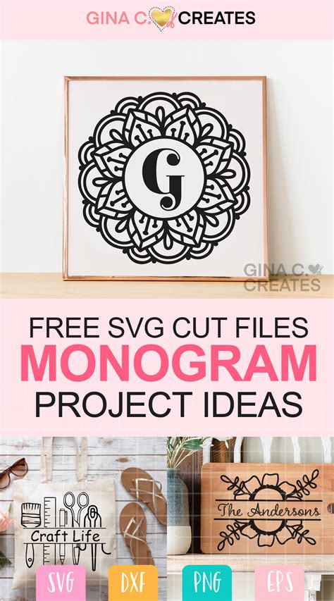 Free Monogram SVG Cut Files