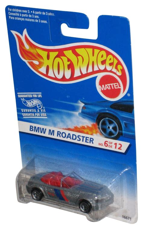 Hot Wheels BMW M Roadster 1996 Mattel Silver Toy Car 6 12 Walmart