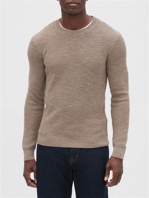 Ribbed Crew Neck Sweater Banana Republic Factory