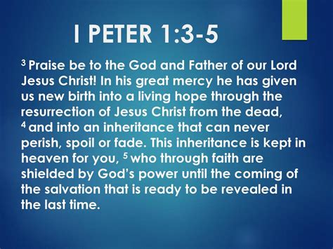 I Peter 13 5 3 Praise Be To The God And Father Of Our Lord Jesus