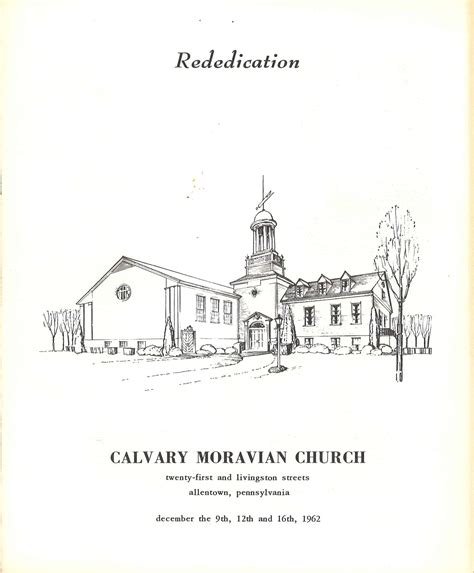 Rededication (Calvary Moravian Church Allentown, PA.) « Moravian