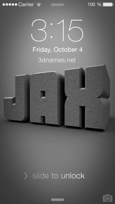 Jax 3d Name Wallpaper