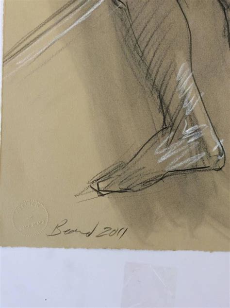 Mark Beard MB 810 Figurative Male Nude Charcoal Drawing On Arches Paper For Sale At 1stdibs