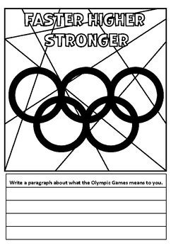 Olympic Games Silhouette Coloring Pages By Astlac Tpt