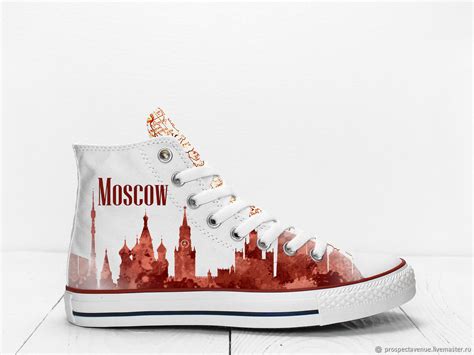 Кеды Виды Москвы в интернет-магазине на Ярмарке Мастеров | Кеды, Москва ...