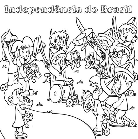 Desenhos de Independência do Brasil 6 para Colorir e Imprimir