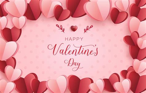 Happy Valentines Day Banner Valentines Day Background 1961890 Vector