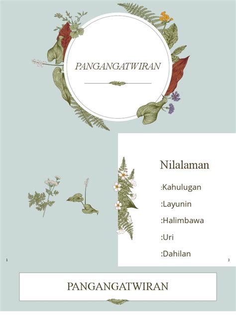 PANGANGATWIRAN | PDF