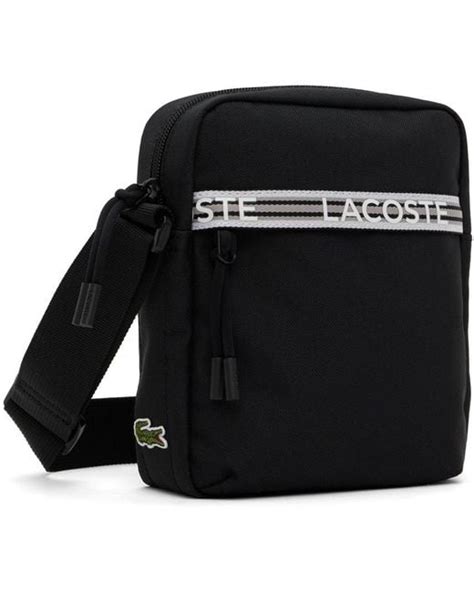 Lacoste Black Neocroc Bag For Men Lyst