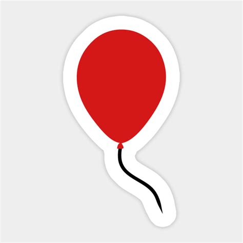 Red Balloon Emoji Red Balloon Sticker Teepublic