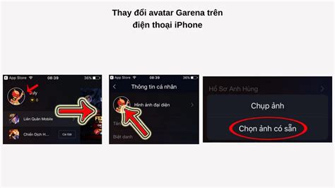 Cách thay đổi avatar garena trên điện thoại, máy tính