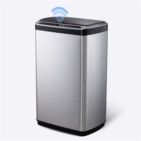 Saniwise Automatic Sensor Stainless Steel Trash Can With Lid Gallons