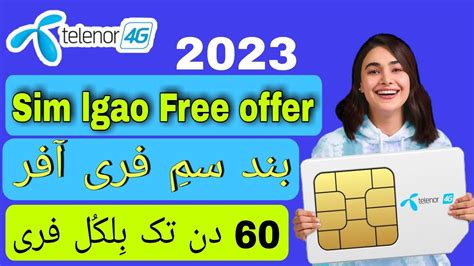 Telenor Band Sim Offer Telenor Sim Lgao Free Offer Din Tk