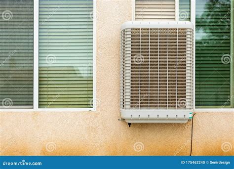 Old Swamp Cooler In New Mexico Stock Photography