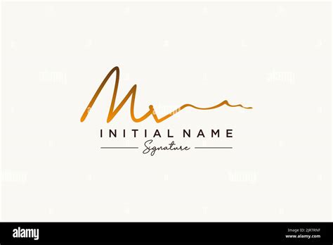 MV Signature Logo Template Vector Hand Drawn Calligraphy Lettering