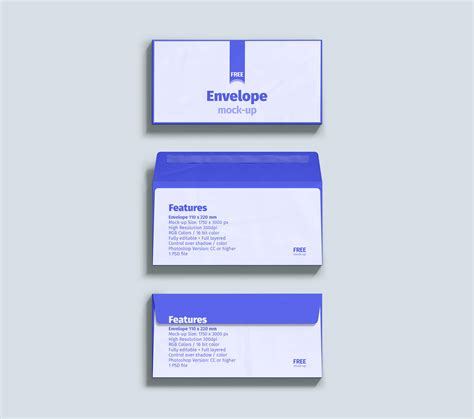 Free X Mm Dl Envelope Mockup Psd Good Mockups