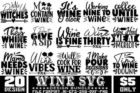 Wine Svg Design Bundle Graphic By Ar Designstore · Creative Fabrica