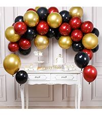 Amazon PartyWoo Red And Gold Balloons 50 Pcs Burgundy Balloons