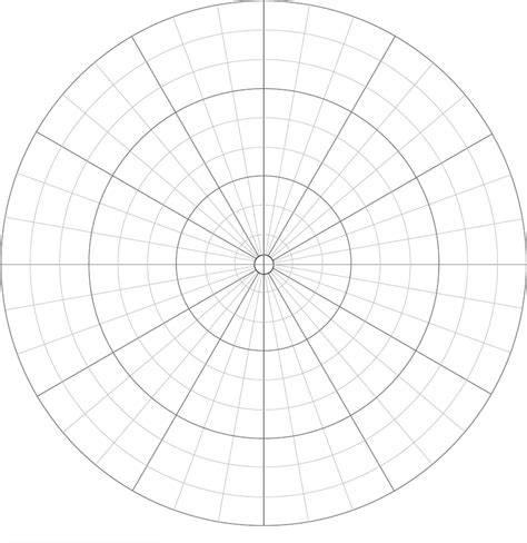 Polar Graph Paper Divisions Each Degrees More Mandala Art Lesson