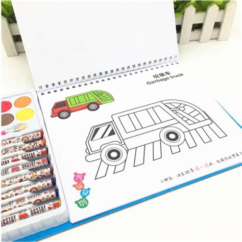 Buku mewarnai set anak Drawing Book Buku Gambar mewarnai set anak ...