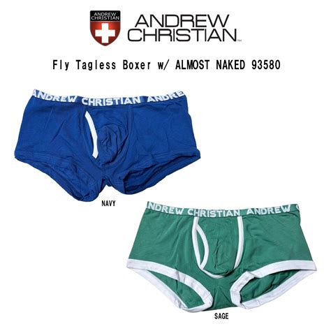 Andrew Christian Fly Tagless Boxer W Almost Naked