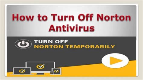 Ppt How To Turn Off Norton Temporarily And To Turn Off Norton