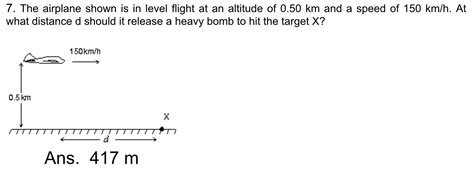 Solved The Airplane Shown Is In Level Flight At An Chegg