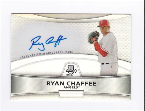 2010 Bowman Platinum Prospect Autographs Refractors Rc Ryan Chaffee