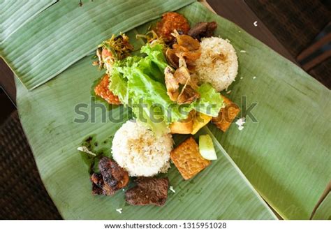 Nasi Liwet Bancakan Indonesian Traditional Food Stock Photo 1315951028