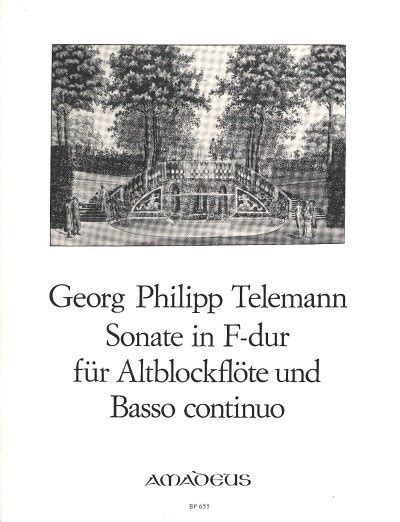 Sonate F Dur TWV 41 F2 Von Georg Philipp Telemann Im Stretta Noten